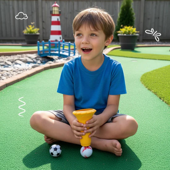 Niño explorando al aire libre